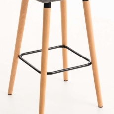 Barová stolička Grane (Súprava 2 ks), svetlosivá - 6