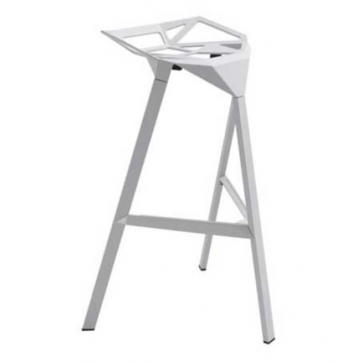 Barová stolička Halet, biela - 1