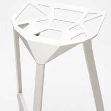Barová stolička Halet, biela - 3