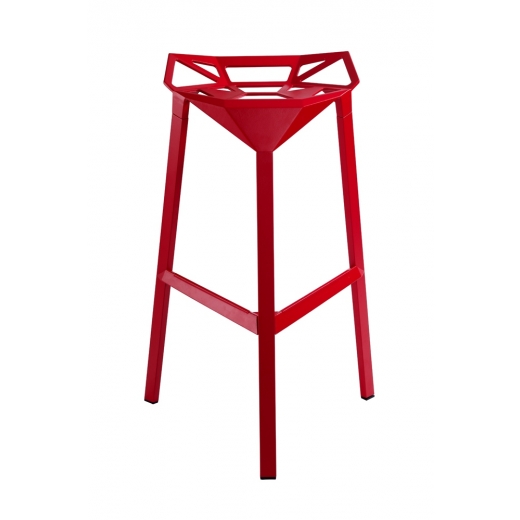 Barová stolička Halet, červená - 1