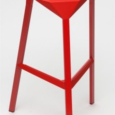 Barová stolička Halet, červená - 2