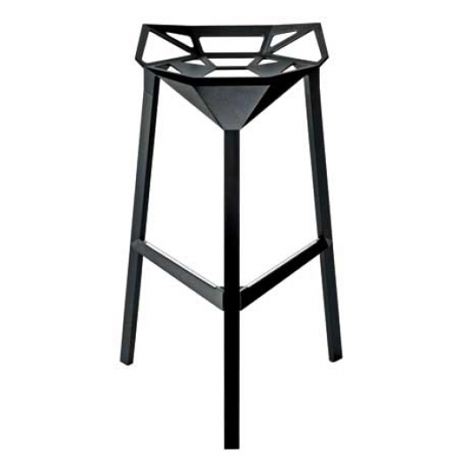 Barová stolička Halet, čierna - 1