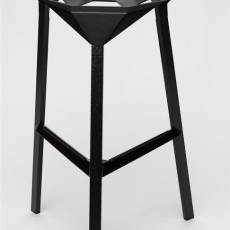 Barová stolička Halet, čierna - 2