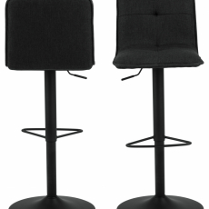 Barová stolička Hellen (SET 2 ks), antracitová - 3