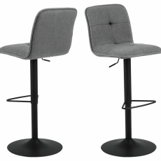 Barová stolička Hellen (SET 2 ks), šedá - 1