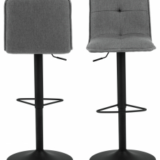 Barová stolička Hellen (SET 2 ks), šedá - 7
