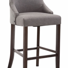 Barová stolička Ina, šedá / čierna - 1