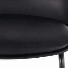 Barová stolička Jackie (SADA 2 ks), syntetická koža, čierna - 6