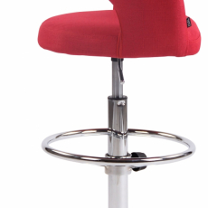 Barová stolička Jaen, textil, červená - 3