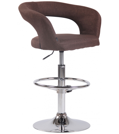 Barová stolička Jaen, textil, hnedá