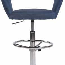 Barová stolička Jaen, textil, modrá - 2