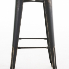 Barová stolička Josh (SET 2 ks), čierna / zlatá - 2