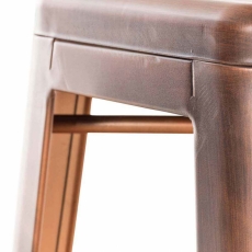 Barová stolička Josh (SET 4 ks), medená - 3
