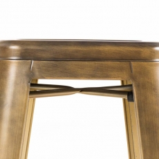 Barová stolička Josh (Súprava 2 ks), zlatá - 4