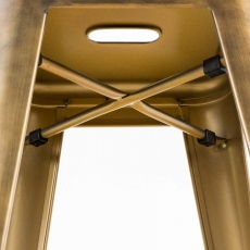 Barová stolička Josh (Súprava 2 ks), zlatá - 5