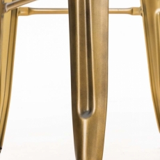 Barová stolička Josh (Súprava 2 ks), zlatá - 8