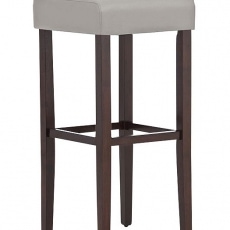 Barová stolička Jully (Súprava 2 ks), cappuccino podnož - 4