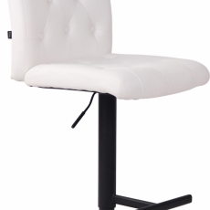 Barová stolička Kells, syntetická koža, biela - 1