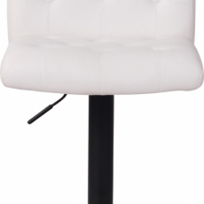Barová stolička Kells, syntetická koža, biela - 2