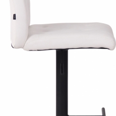 Barová stolička Kells, syntetická koža, biela - 3