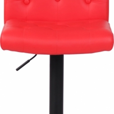 Barová stolička Kells, syntetická koža, červená - 2