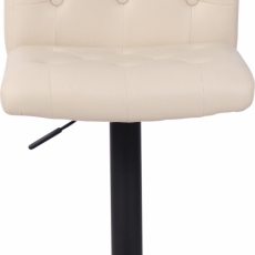 Barová stolička Kells, syntetická koža, krémová - 2