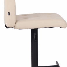 Barová stolička Kells, syntetická koža, krémová - 3