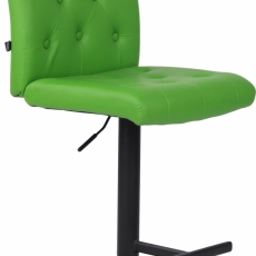 Barová stolička Kells, syntetická koža, zelená - 1