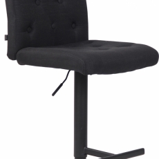Barová stolička Kells, textil, čierna - 1