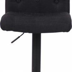 Barová stolička Kells, textil, čierna - 2