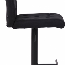 Barová stolička Kells, textil, čierna - 3