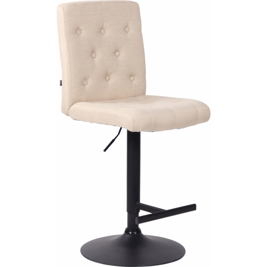 Barová stolička Kells, textil, krémová - 1