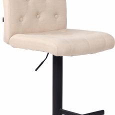 Barová stolička Kells, textil, krémová - 1