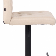 Barová stolička Kells, textil, krémová - 3