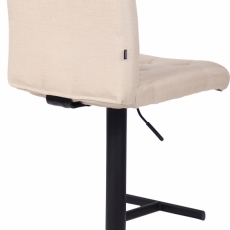Barová stolička Kells, textil, krémová - 4