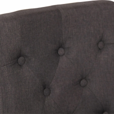 Barová stolička Kells, textil, tmavo šedá - 6