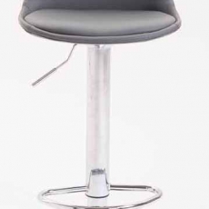 Barová stolička Kiel (SET 2 ks), syntetická koža, šedá - 2