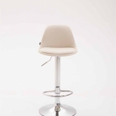 Barová stolička Kiel (SET 2 ks), textil, krémová - 2