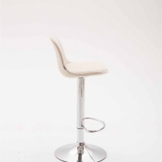 Barová stolička Kiel (SET 2 ks), textil, krémová - 3