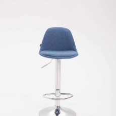 Barová stolička Kiel (SET 2 ks), textil, modrá - 2