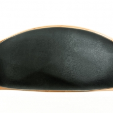 Barová stolička King (SET 2 ks), syntetická koža, čierna - 5