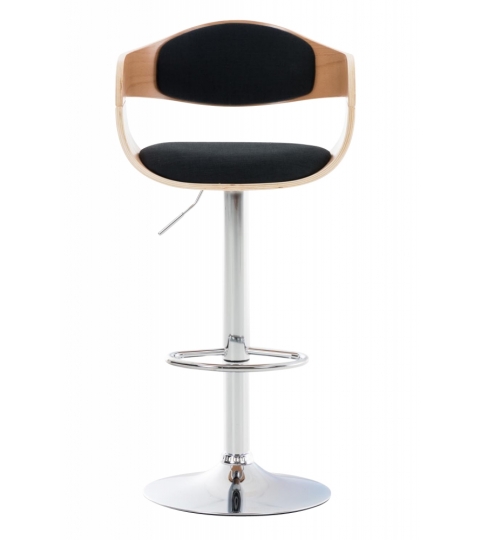 Barová stolička Kingston, textil, prírodná / čierna