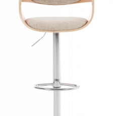 Barová stolička Kingston, textil, prírodná / krémová - 1