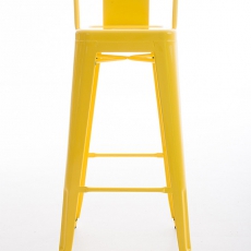 Barová stolička kovová Mason, žltá - 2