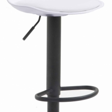 Barová stolička Kyla I., syntetická koža, biela - 1
