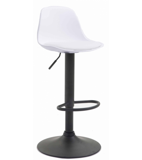 Barová stolička Kyla I., syntetická koža, biela