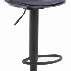 Barová stolička Kyla I., syntetická koža, čierna - 1
