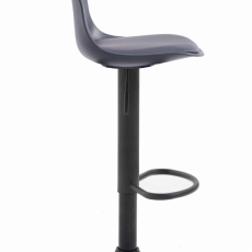 Barová stolička Kyla I., syntetická koža, čierna - 3