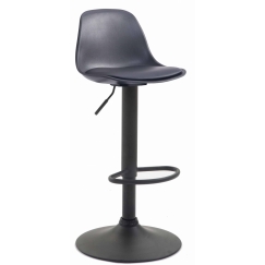 Barová stolička Kyla I., syntetická koža, čierna