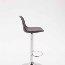 Barová stolička Kyla II., syntetická koža, čierna - 3